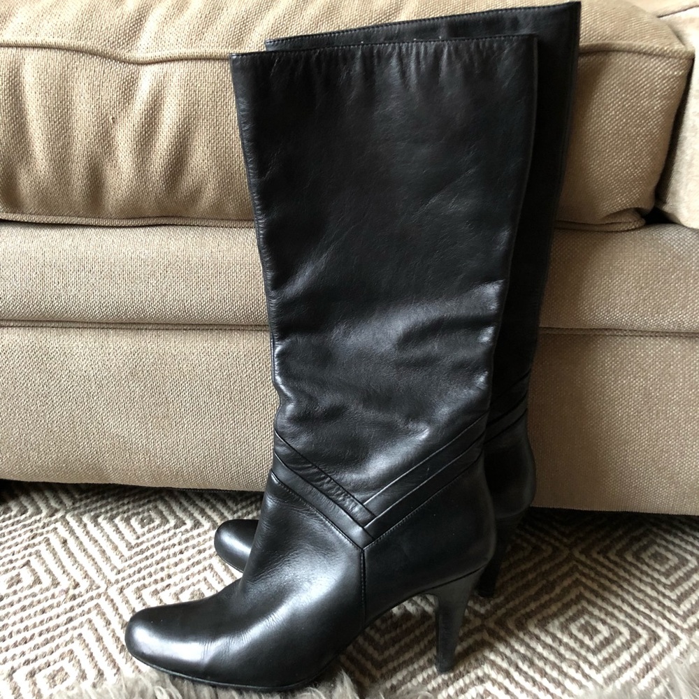 Classic Full Leather Black Boots